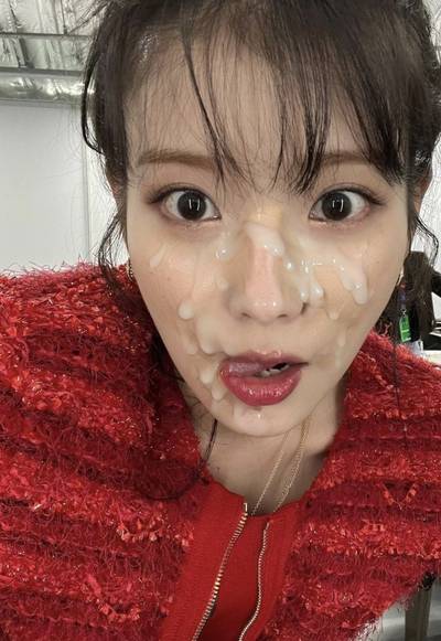 IU - cum on face
