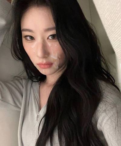Chaeryeong - cum on face
