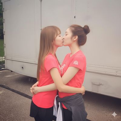 kissing